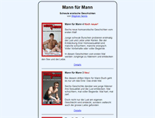 Tablet Screenshot of mannfuermann.de